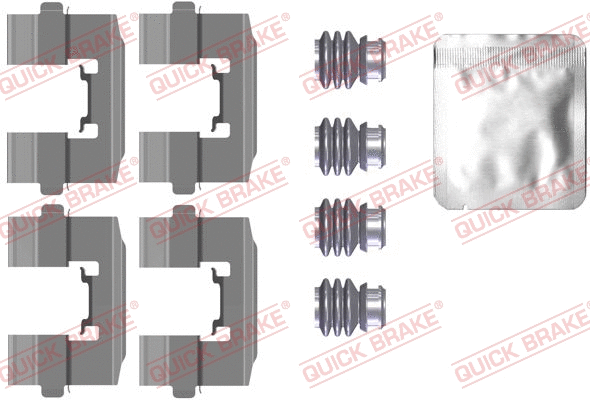 Accessory Kit, disc brake pad (109-0115)