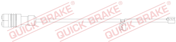 Warning Contact, brake pad wear (WS 0396 A)