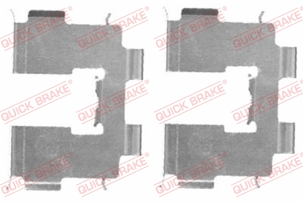 Accessory Kit, disc brake pad (109-1717-1)