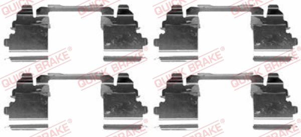 Accessory Kit, disc brake pad (109-1768)
