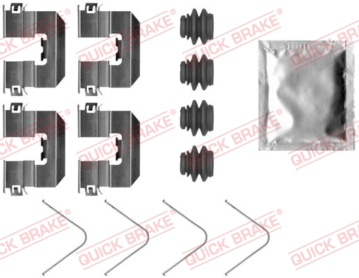 Accessory Kit, disc brake pad (109-0095)