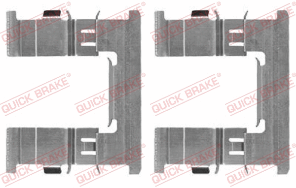 Accessory Kit, disc brake pad (109-1869-1)