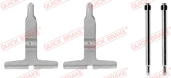 Accessory Kit, disc brake pad (109-1217)
