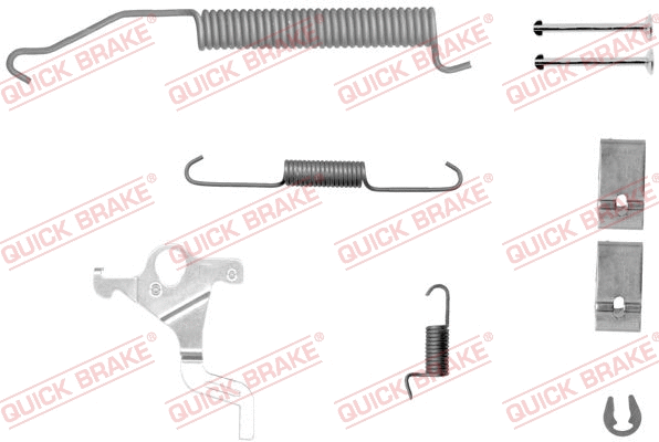 Accessory Kit, brake shoes (105-0071X-1L)