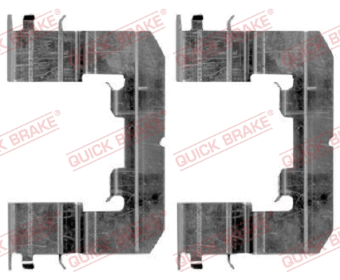 Accessory Kit, disc brake pad (109-1865R-1)