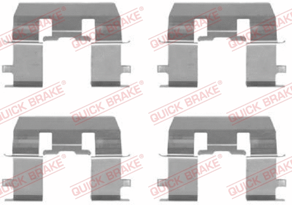 Accessory Kit, disc brake pad (109-1281)