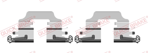 Accessory Kit, disc brake pad (109-0158R-1)