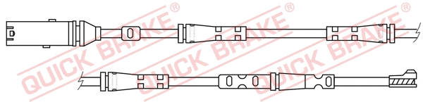 Warning Contact, brake pad wear (WS 0417 A)