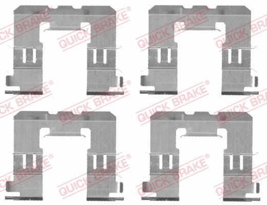 Accessory Kit, disc brake pad (109-1721)