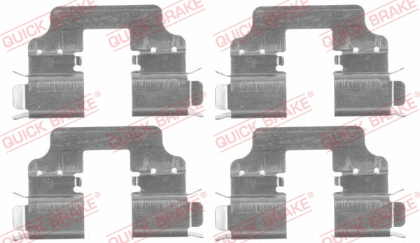 Accessory Kit, disc brake pad (109-1750)