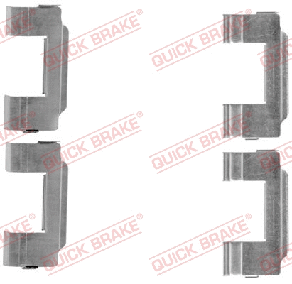 Accessory Kit, disc brake pad (109-1646)