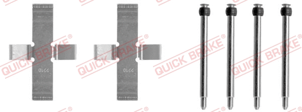Accessory Kit, disc brake pad (109-1040)