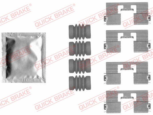 Accessory Kit, disc brake pad (109-1818)