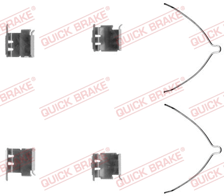 Accessory Kit, disc brake pad (109-1289-1)