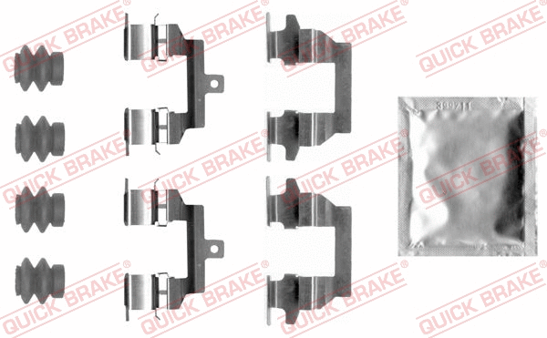 Accessory Kit, disc brake pad (109-0026)