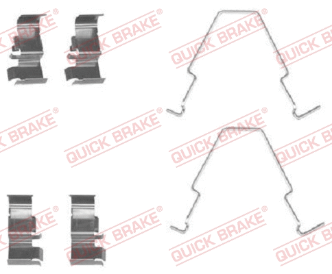 Accessory Kit, disc brake pad (109-1652-1)