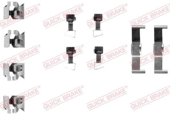 Accessory Kit, disc brake pad (109-1034)