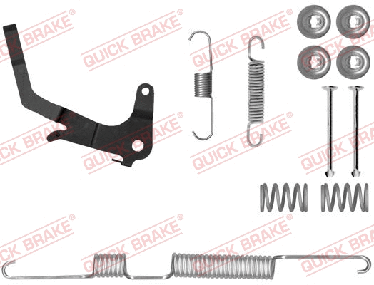 Accessory Kit, brake shoes (105-0074X-1L)