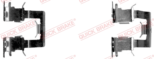 Accessory Kit, disc brake pad (109-1620-1)