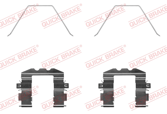 Accessory Kit, disc brake pad (109-0057R-1)