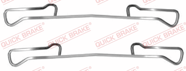 Accessory Kit, disc brake pad (109-1150)