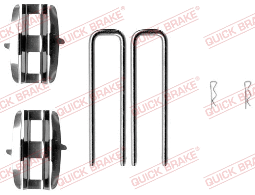 Accessory Kit, disc brake pad (109-0961)