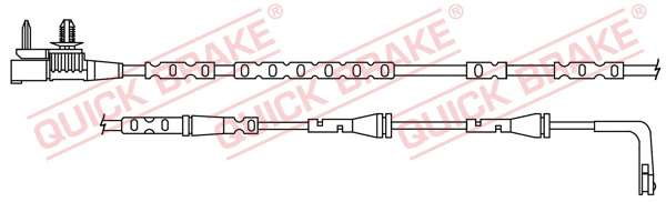 Warning Contact, brake pad wear (WS 0413 A)