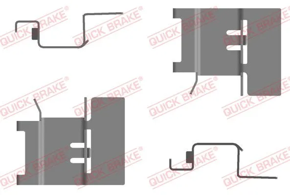 Accessory Kit, disc brake pad (109-0120R-1)