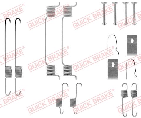 Accessory Kit, brake shoes (105-0700)