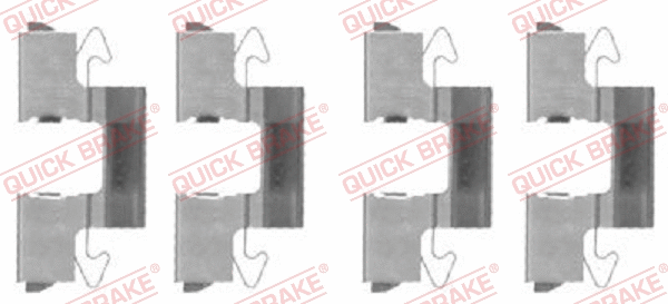 Accessory Kit, disc brake pad (109-1714)