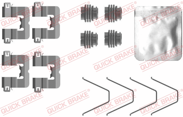 Accessory Kit, disc brake pad (109-0114)