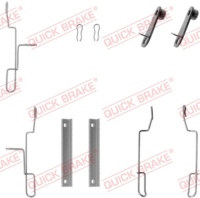 Accessory Kit, disc brake pad (109-1188)