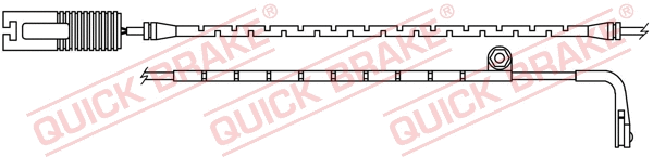 Warning Contact, brake pad wear (WS 0203 A)