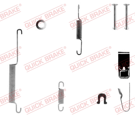 Accessory Kit, brake shoes (105-0654-1L)