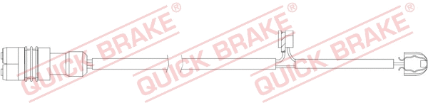Warning Contact, brake pad wear (WS 0336 A)