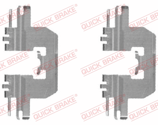 Accessory Kit, disc brake pad (109-1724-1)