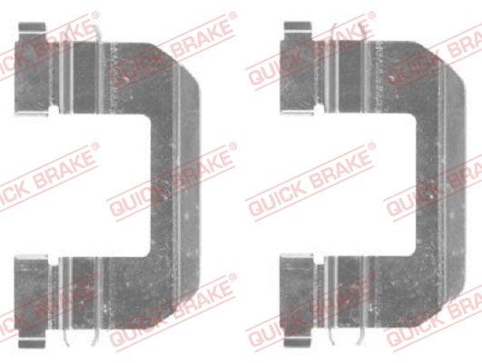 Accessory Kit, disc brake pad (109-1825-1)