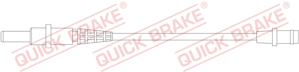 Warning Contact, brake pad wear (WS 0208 A)