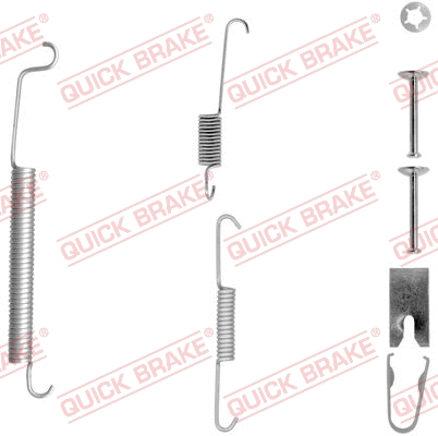 Accessory Kit, brake shoes (105-0807-1)