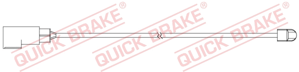 Warning Contact, brake pad wear (WS 0328 A)