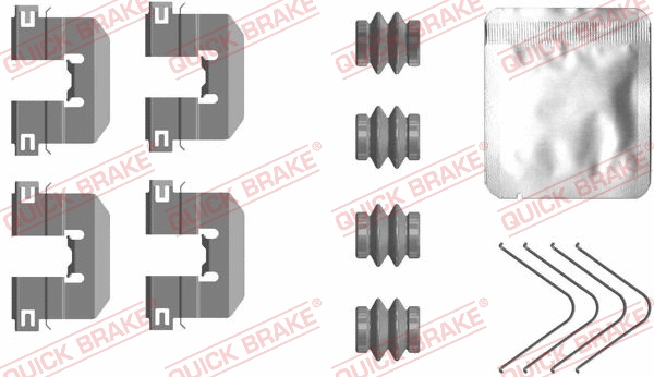 Accessory Kit, disc brake pad (109-0117)