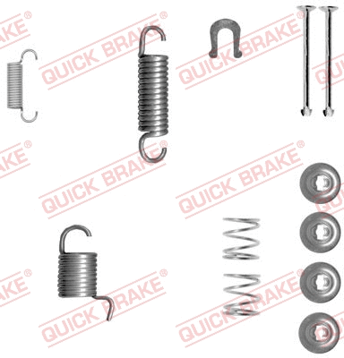 Accessory Kit, brake shoes (105-0834-1)