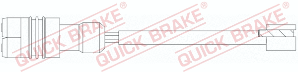 Warning Contact, brake pad wear (WS 0389 A)