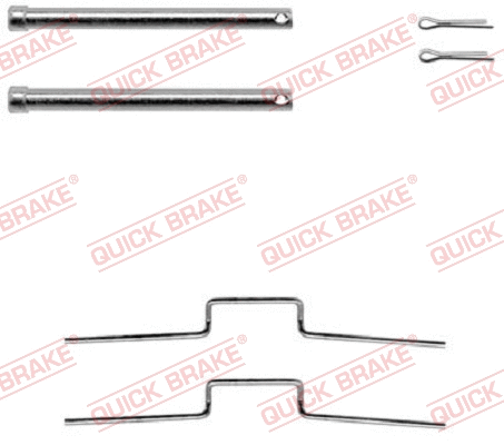 Accessory Kit, disc brake pad (109-1176-1)