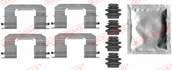 Accessory Kit, disc brake pad (109-0006)