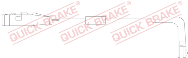 Warning Contact, brake pad wear (WS 0252 A)