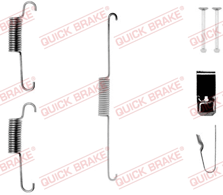 Accessory Kit, brake shoes (105-0723-1)