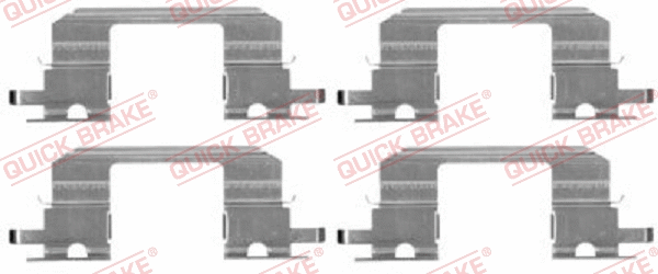 Accessory Kit, disc brake pad (109-1672)
