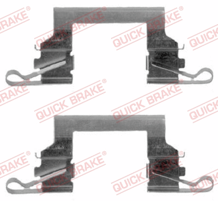 Accessory Kit, disc brake pad (109-1614-1)