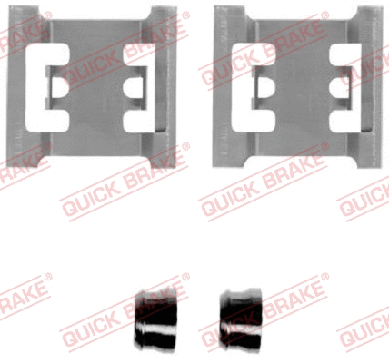 Accessory Kit, disc brake pad (109-1145)